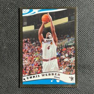 2005-06 Topps Black /500 SP Chris Webber #130 HOF Philadelphia 76ers
